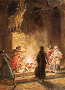 Ein Prophet Gottes verurteilt den Götzendienst von Jerobeam von William Brassey Hole