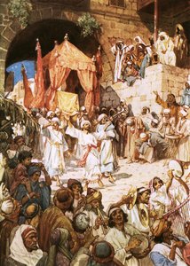 David bringt die Bundeslade nach Jerusalem von William Brassey Hole