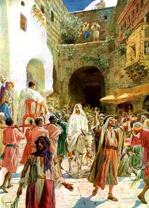 Jesus zieht in Jerusalem ein - Bibel