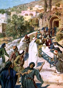 Jesus erweckt den Sohn der Witwe von Nain von William Brassey Hole