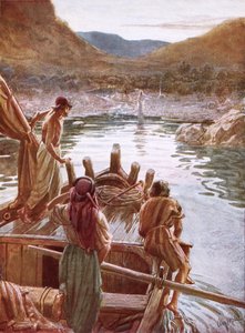 Jesus zeigt sich Petrus und anderen am See Genezareth von William Brassey Hole