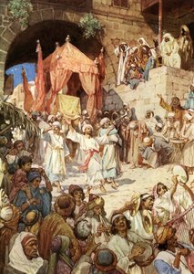 König David bringt die Bundeslade nach Jerusalem - Bibel von William Brassey Hole
