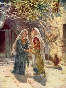 Maria geht zum Haus des Zacharias - Bibel