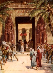Moses und Aaron vor dem Pharao - Bibel von William Brassey Hole
