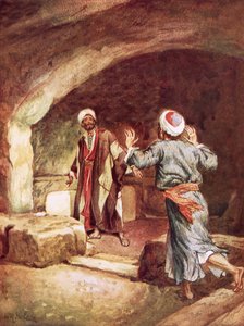 Petrus und Johannes im Grab von William Brassey Hole