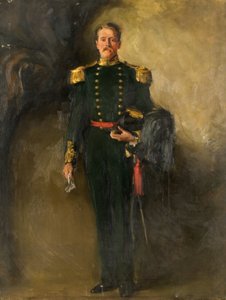 Ein Mann in der grünen Uniform der schottischen Bogenschützen, 20. Jahrhundert von William Bruce Ellis Ranken