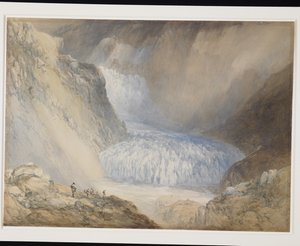 Glacier du Rhone und der Galenstock, von der Furka-Passstraße von William Callow