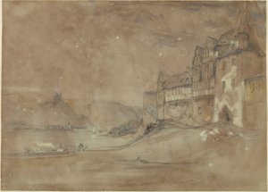 Burg Marksburg, Rhens von William Callow