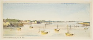 Fluss Taptie, Surat vom Fort (Boote)