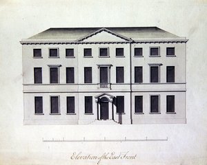Entwurf für Enville Hall in Staffordshire, ca. 1770