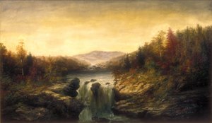 Landschaft mit Wasserfall, ca. 1860-1870 von William Charles Anthony Frerichs