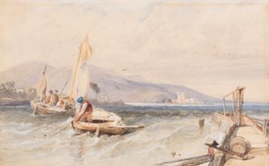 Schloss Douglas, Loch Leven, 1849 von Clarkson Frederick Stanfield