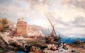 Golf von Salerno, ca. 1840 von Clarkson Frederick Stanfield