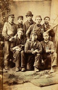 Arbeiter der Tredegar Eisenwerke, Wales
