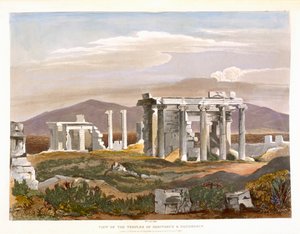 Ansicht der Tempel von Erectheus und Pandrosus, die Akropolis, aus 