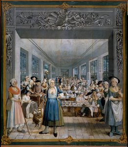 Wetter Brüder Indische Stofffabrik: Werkstatt der Arbeiterinnen von William Crawford