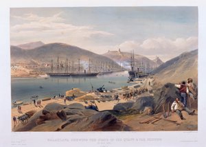 Balaklawa zeigt den Zustand der Kais und der Schiffe im Mai 1855