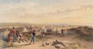 Lager der 4. Division, 15. Juli 1855 von William Crimea Simpson