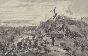 Eroberung der Malakoff-Redoute durch die Franzosen, Belagerung von Sewastopol, 8. September 1855 von William Crimea Simpson