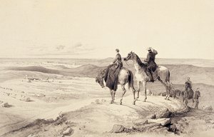 Florence Nightingale und Mr. Bracebridge auf Cathcarts Hill mit Blick auf Sebastopol