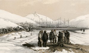 Gräber am Kopf des Hafens in Balaklava von William Crimea Simpson