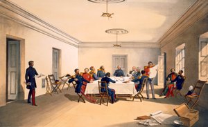 Innenansicht des Hauptquartiers von Lord Raglan, Platte aus 