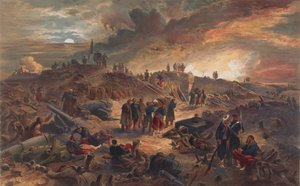 Innenraum von Malakoff mit den Überresten des Rundturms