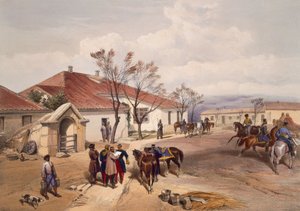 Lord Raglans Hauptquartier in Khutur Karagatch, Platte aus 