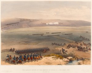 ?Das Kavalleriegefecht auf den Höhen von Bulganak - die erste Kanone. 19. September 1854?, 1855 von William Crimea Simpson