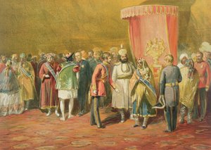 Die erste Investitur des Sterns von Indien, 1863
