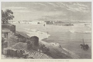 Das Fort von Allahabad und die Vereinigung des Jumna mit dem Ganges von William Crimea Simpson