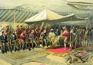 Der Rückbesuch des Vizekönigs beim Maharadscha von Kaschmir, 1863