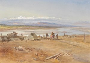Der Fluss Chenab, Punjab, 1865