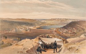 Die Stadtbatterien oder inneren Befestigungen von Sewastopol von der fortgeschrittenen Parallele von Chapmans Angriff, 23. Juni 1855 von William Crimea Simpson
