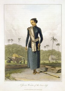Eine javanische Frau der unteren Klasse, Tafel 3 aus Band I von 