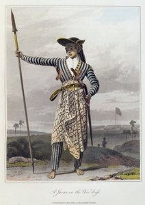 Ein Javaner in Kriegsrüstung, Tafel 5 aus Band I von 
