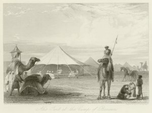 Alis Zelt im Lager von Benonn von William Daniell