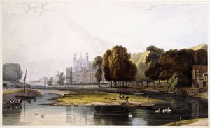 Eton College, aus "Select Views of Windsor Castle and Adjacent Scenery", 1831-1835
