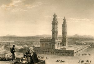 Moschee in Coimbatore, 1835 von William Daniell