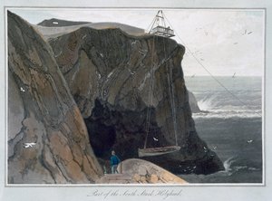 Teil des South Stack, Holyhead, Anglesey, Wales, 1829 von William Daniell