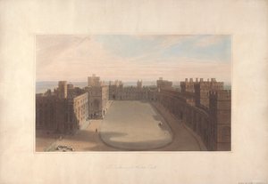 Der Innenhof, Windsor Castle - Blick vom Rundturm, Windsor Castle von William Daniell