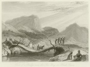 Ansicht einer Brücke über den Ba-Fing von William Daniell