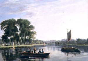 Blick auf die Themse bei Richmond von William Daniell