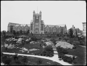 Campus des City College of New York, gesehen von der St. Nicholas Avenue, New York City, 13. Juli 1914