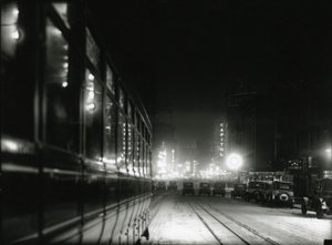 Nachtansicht in der Nähe des Times Square, ca. 1919-20 von William Davis Hassler