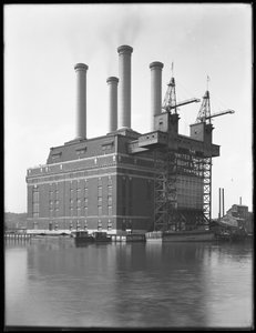 Sherman Creek Kraftwerk, W. 201st Street, Inwood, New York City, Juni 1916