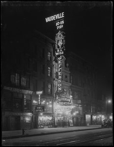 Das Jefferson Theatre, New York City, 6. Januar 1917