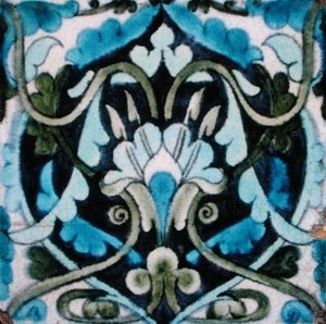 Fliese mit persischem Design von William de Morgan