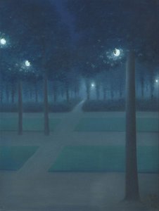 Nocturne im Parc Royal, Brüssel von William Degouve de Nuncques