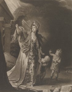 Mrs. Yates in der Rolle der Medea von William Dickinson